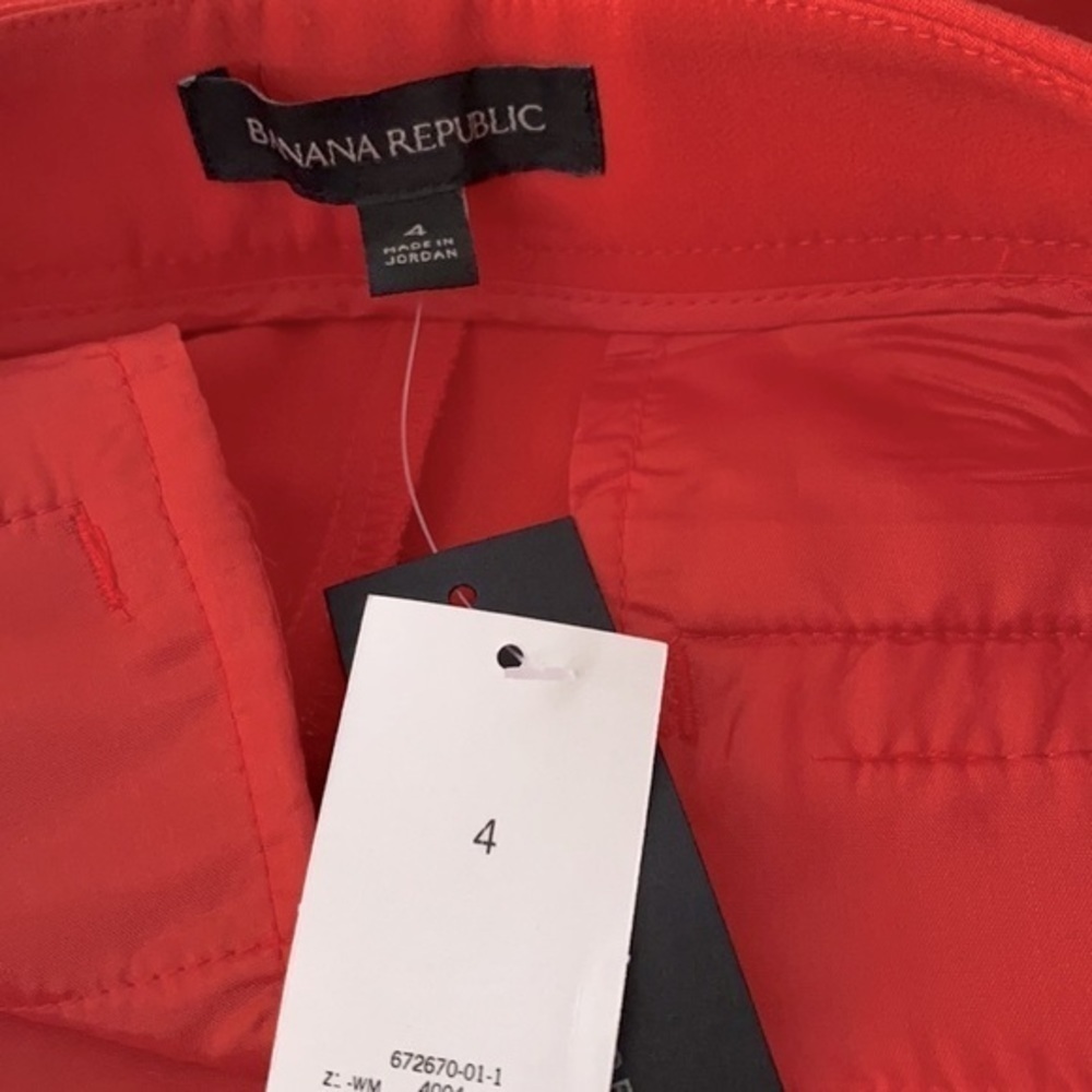 NWT Banana Republic 5” Classic Chino City Shorts – Burnt Orange – Size 4 - Picture 8 of 10